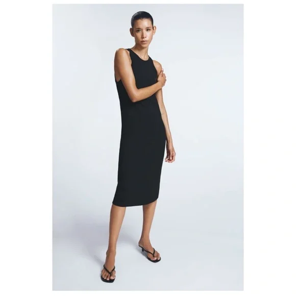knee length dresses for ladies Zara One Shoulder Midi Dress - Olive Palm main image 0